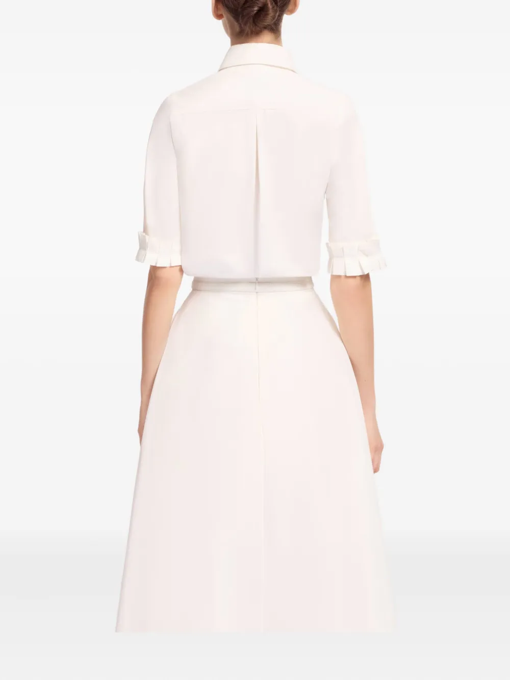 Elie Saab Geplooide blouse Beige