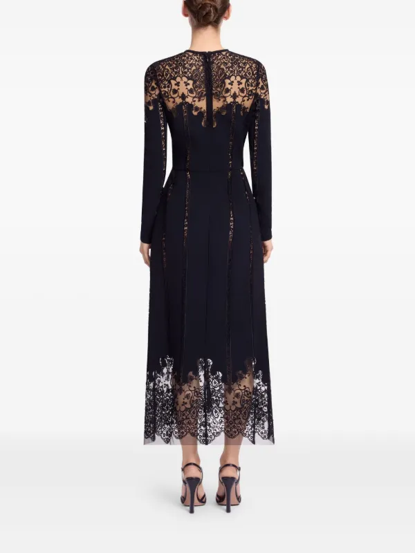 Elie Saab Cady Midi Dress - Black Elie Saab Cady Midi Dress - Black