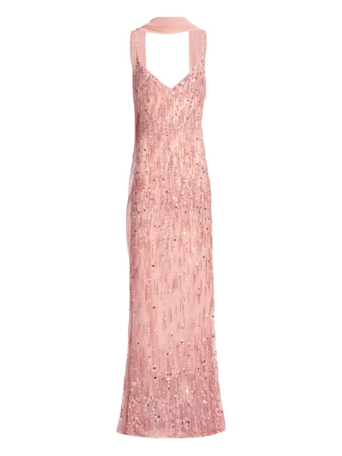 Elie Saab vestido largo con detalle de cuentas