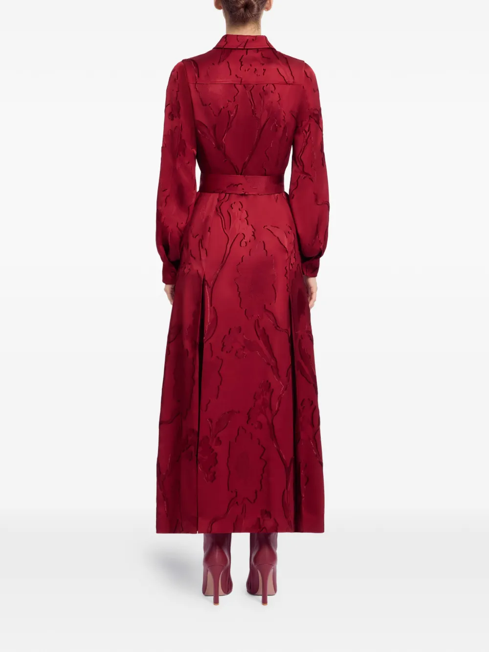 Elie Saab Blousejurk met ceintuur Rood