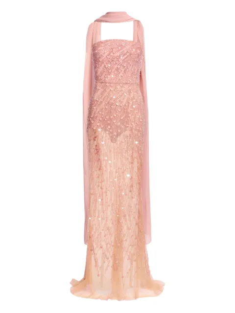 Elie Saab bead-embroidered strapless maxi dress