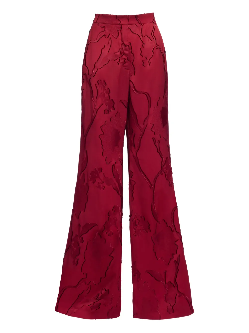 Elie Saab pocket jacquard trousers - Rosso