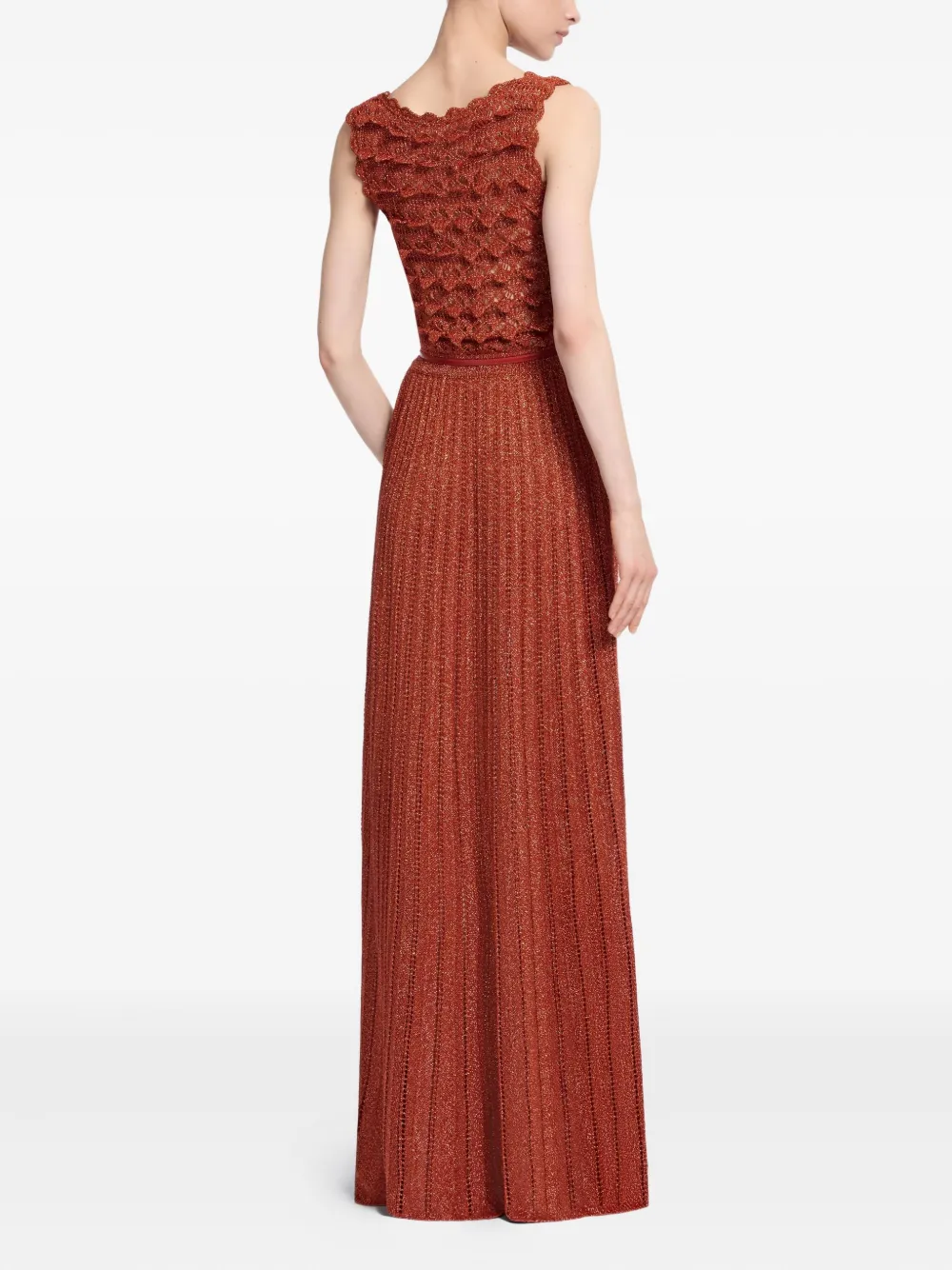 Elie Saab Marchesa crochet maxi dress - Oranje