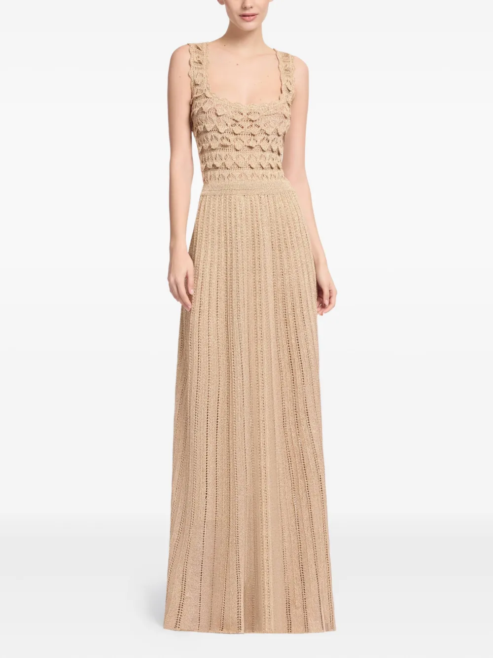 Elie Saab crochet maxi dress - Goud