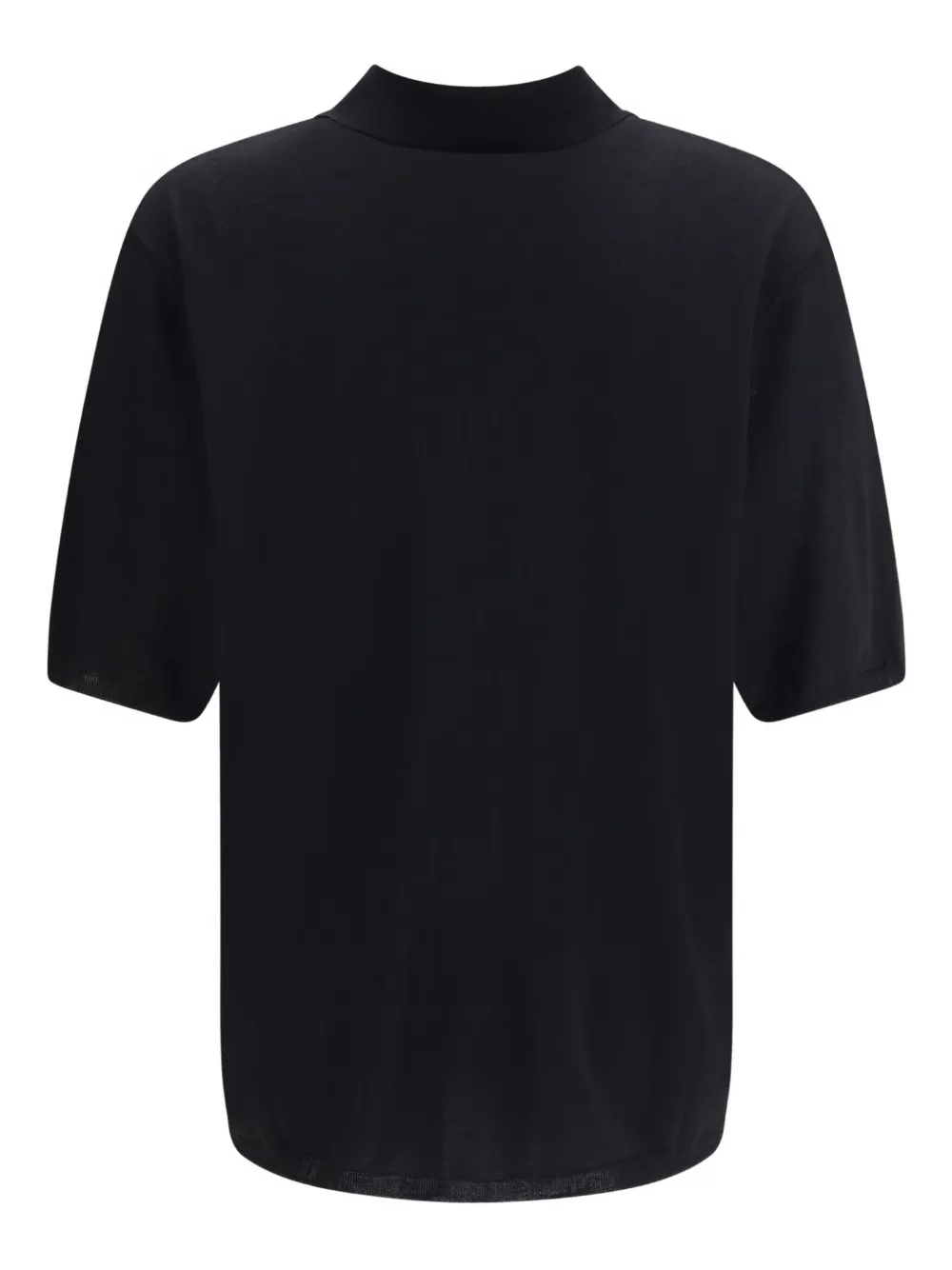 Saint Laurent Cassandre poloshirt met korte mouwen - Zwart