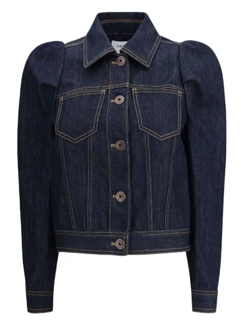 Alexander McQueen pinched-shoulder denim jacket