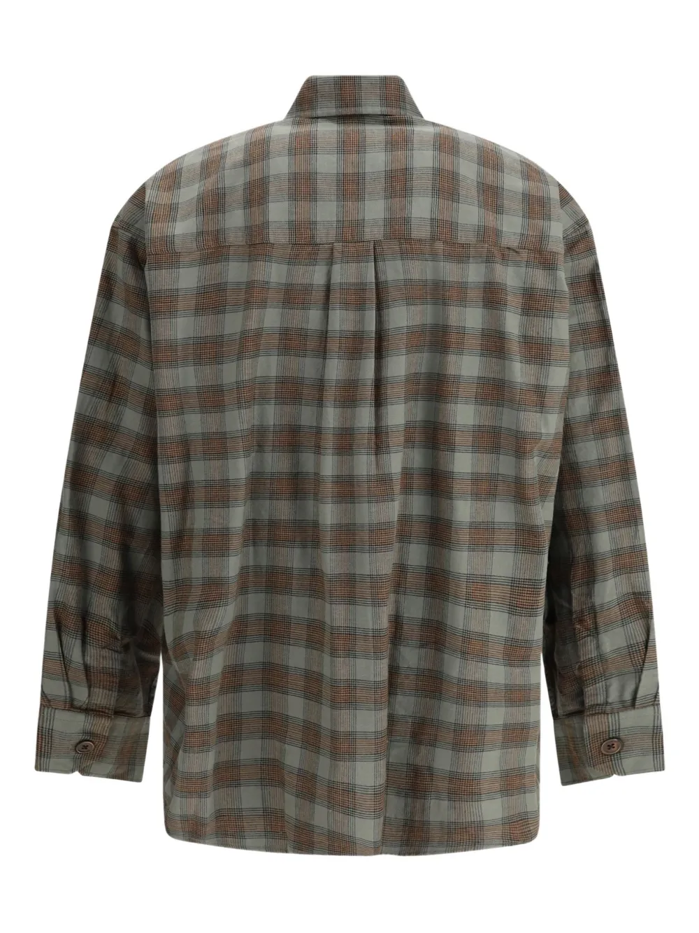OUR LEGACY Borrowed geruit button-down overhemd - Grijs