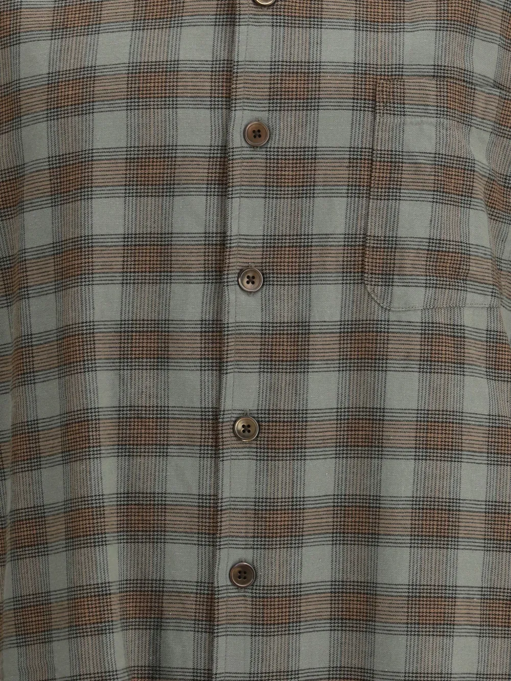 Our Legacy Borrowed Checked Button-down Shirt In Gray