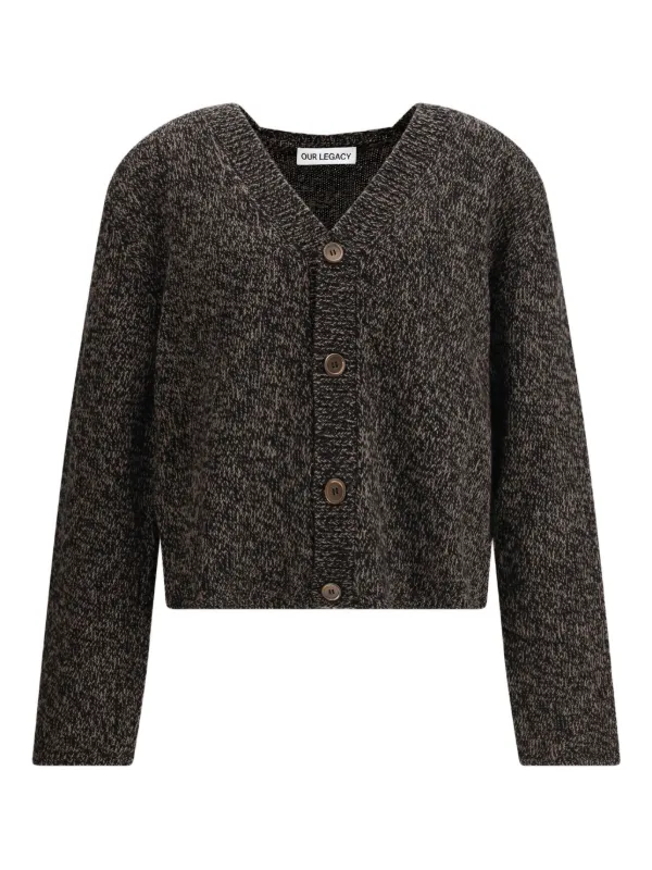 48 OUR LEGACY CARDIGAN OLIVE MOHAIR Our Legacy Cardigan Mohair 48