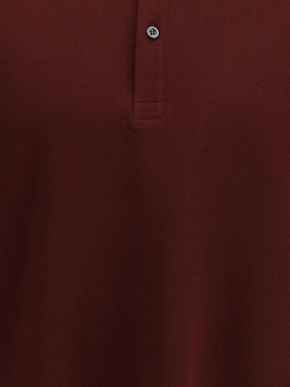Alexander Mcqueen Polo Shirt With Short Sleeves And Straight Hem In Burgundy