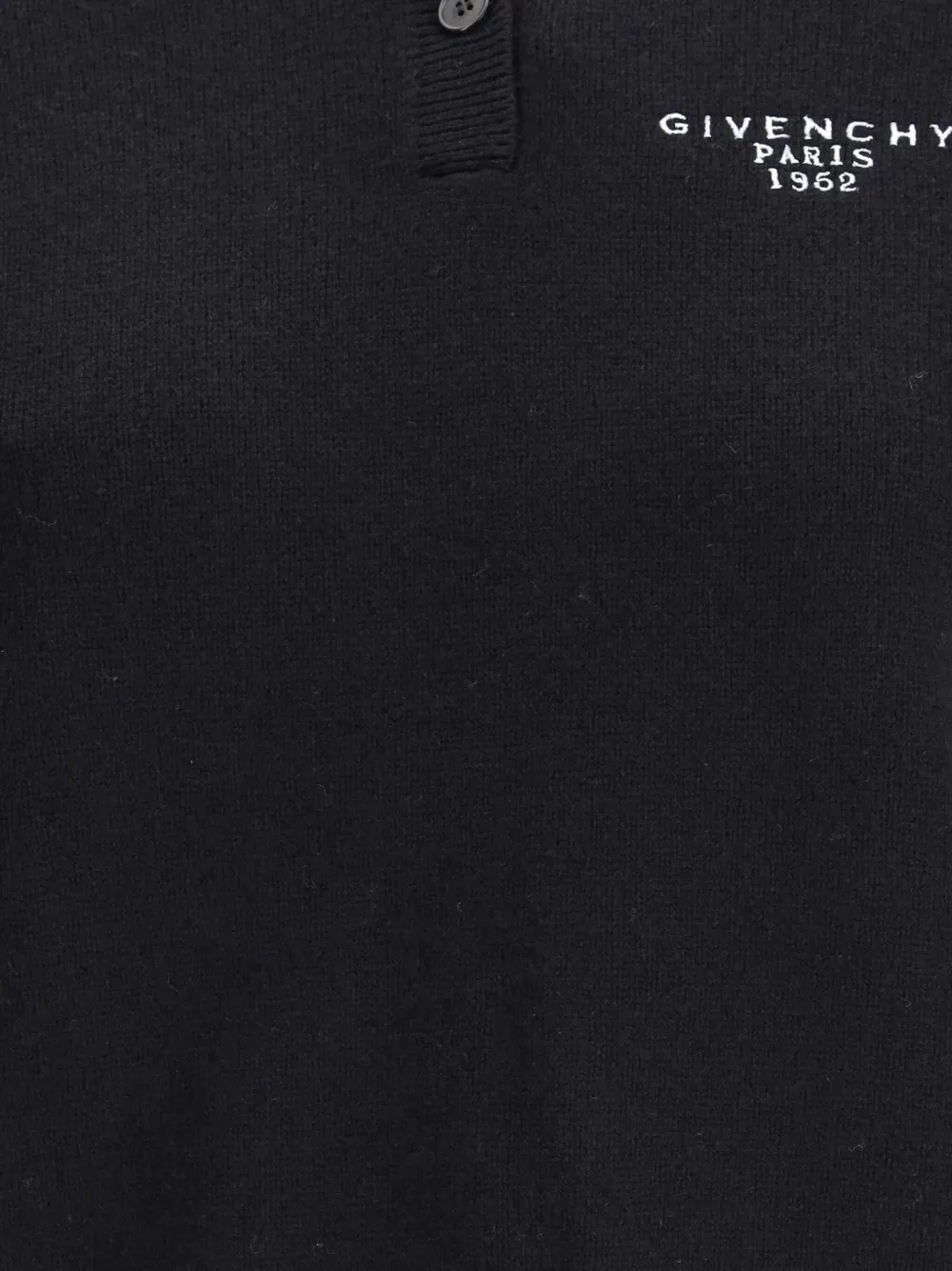 Givenchy Wool And Cashmere Polo Sweater In Black