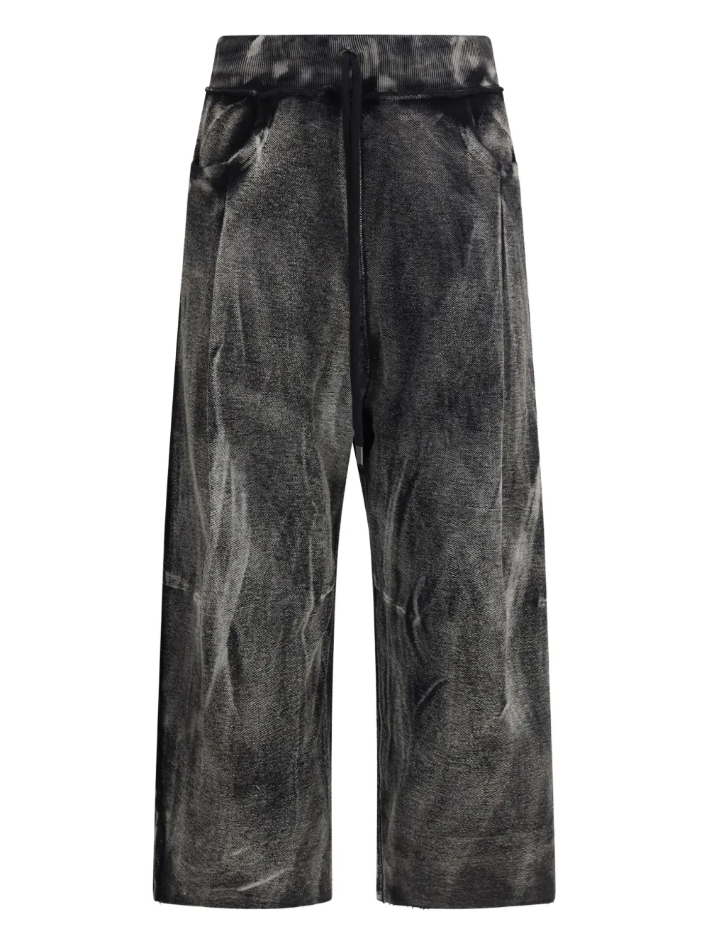 R13 Cropped Pleated Sweatpant In Animal Print