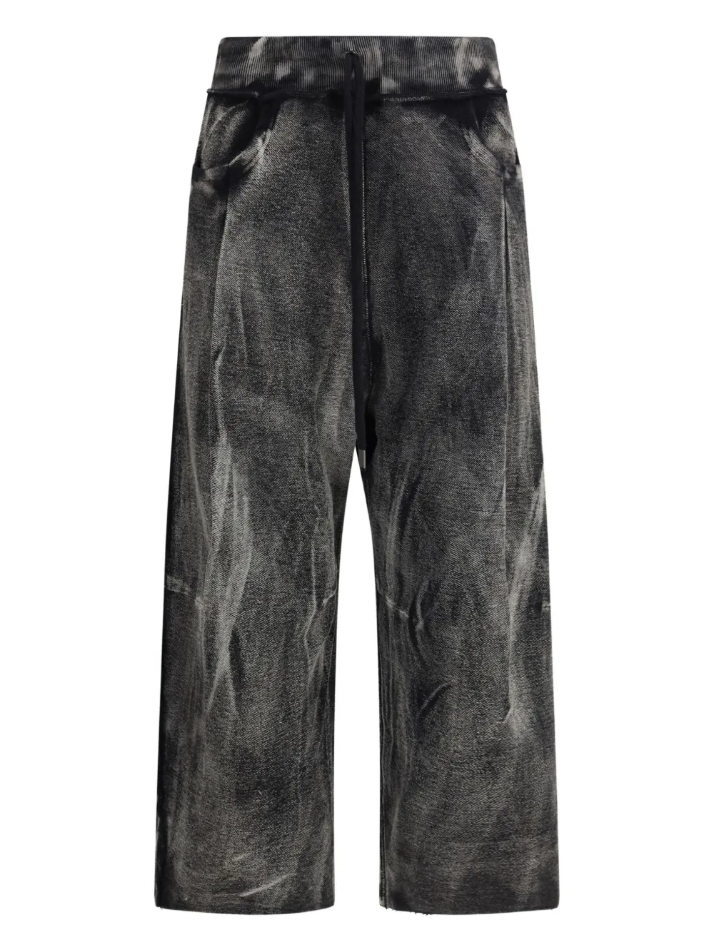 R13 Cropped Pleated Sweatpant In Animal Print