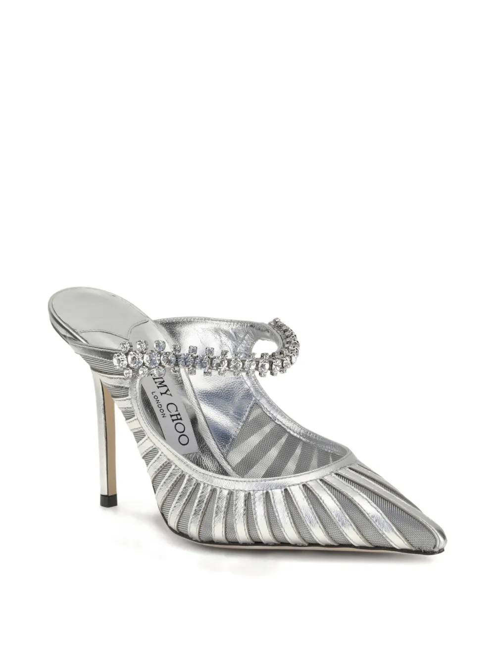 Jimmy Choo 100mm leather heeled sandals | Heeled Sandals | Image 2
