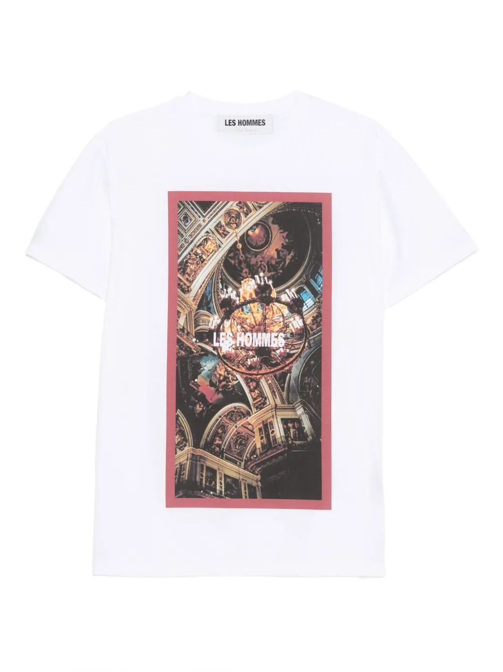 LES HOMMES graphic-print t-shirt | White | Image 1