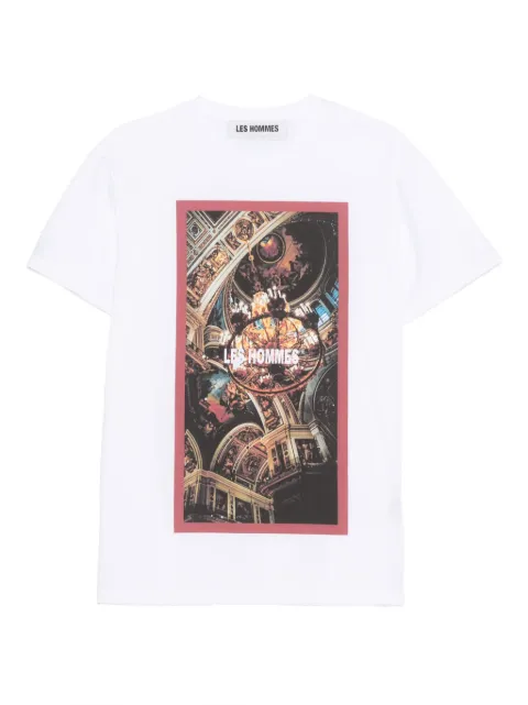 LES HOMMES graphic-print t-shirt