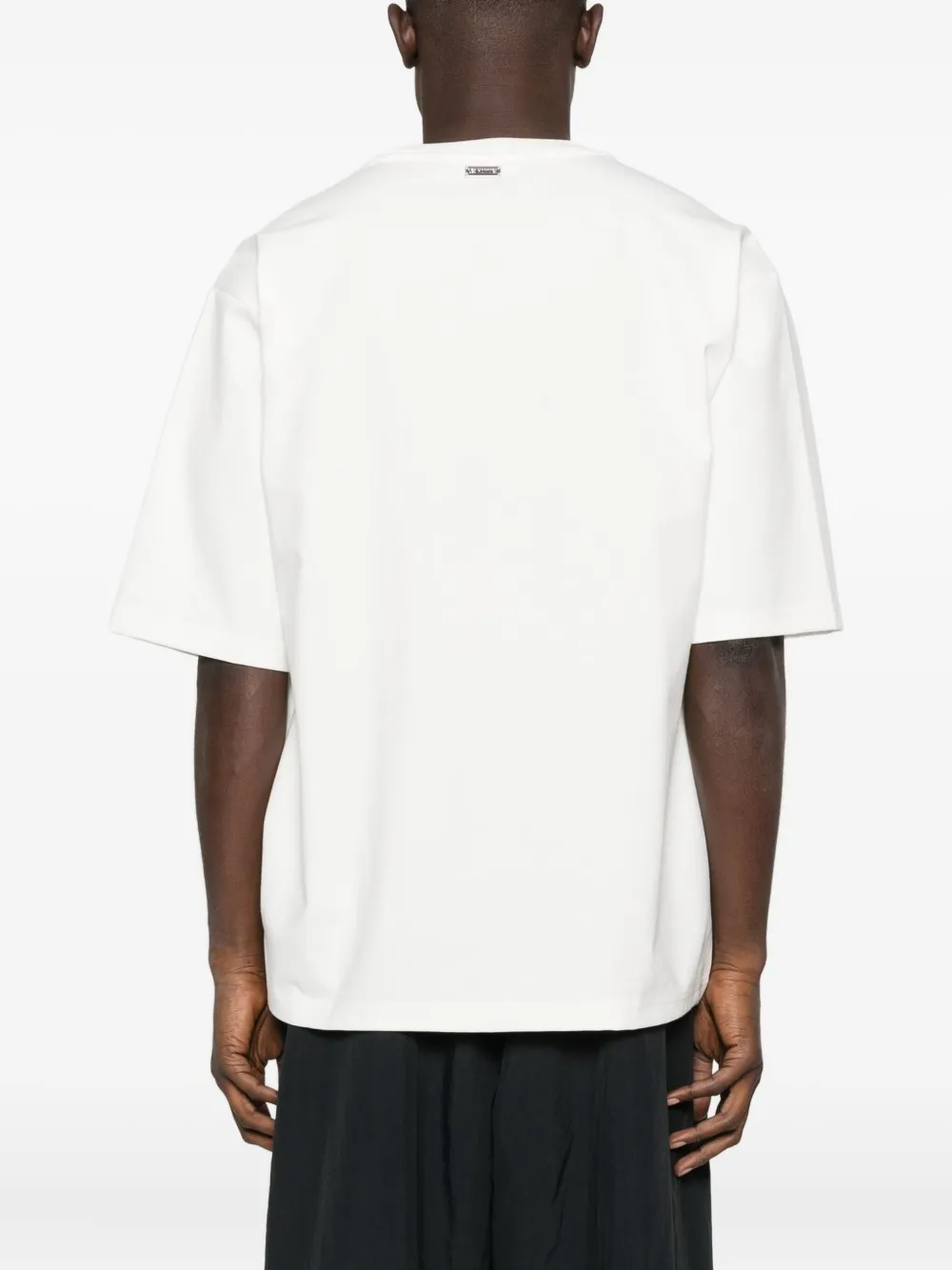 LES HOMMES T-shirt met grafische print Wit