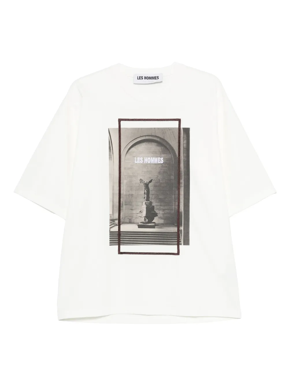 Les Hommes Graphic-print T-shirt In White