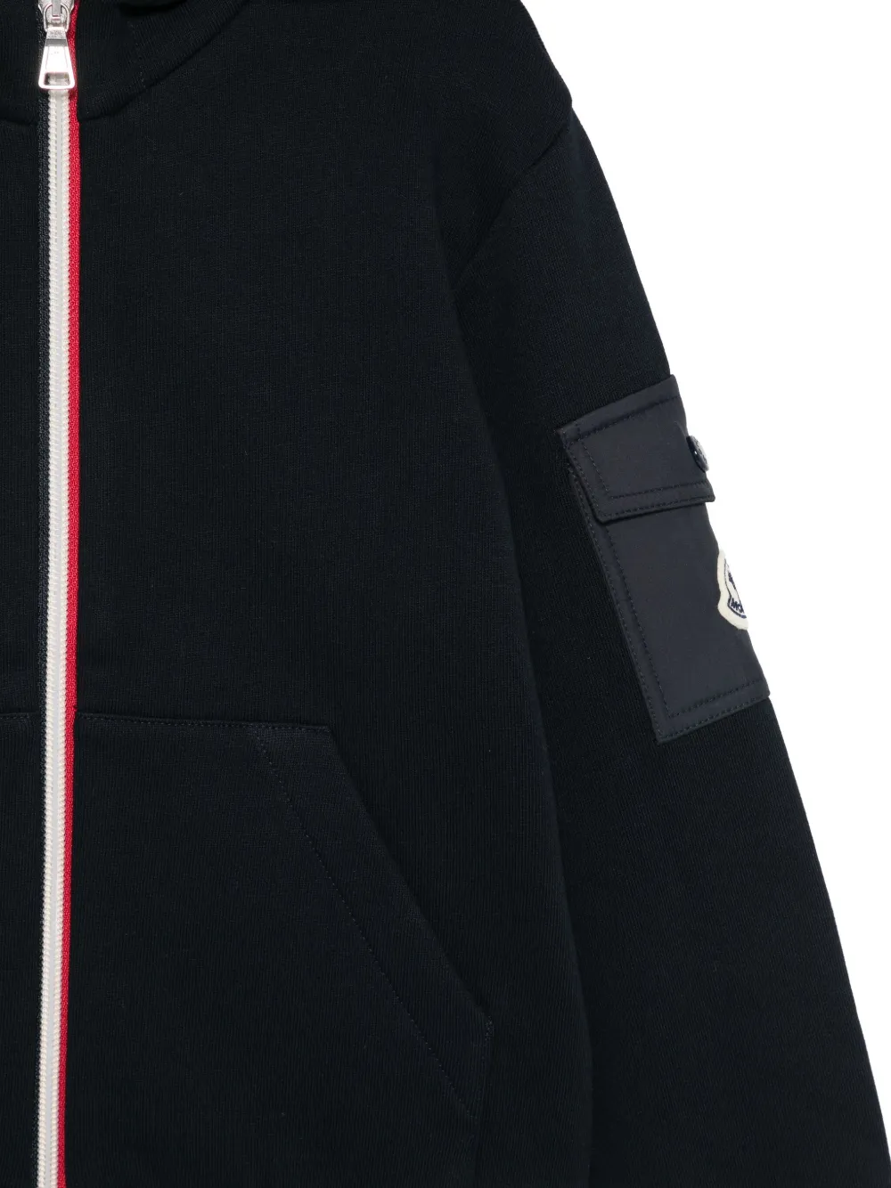 Moncler Enfant Hoodie met rits Blauw