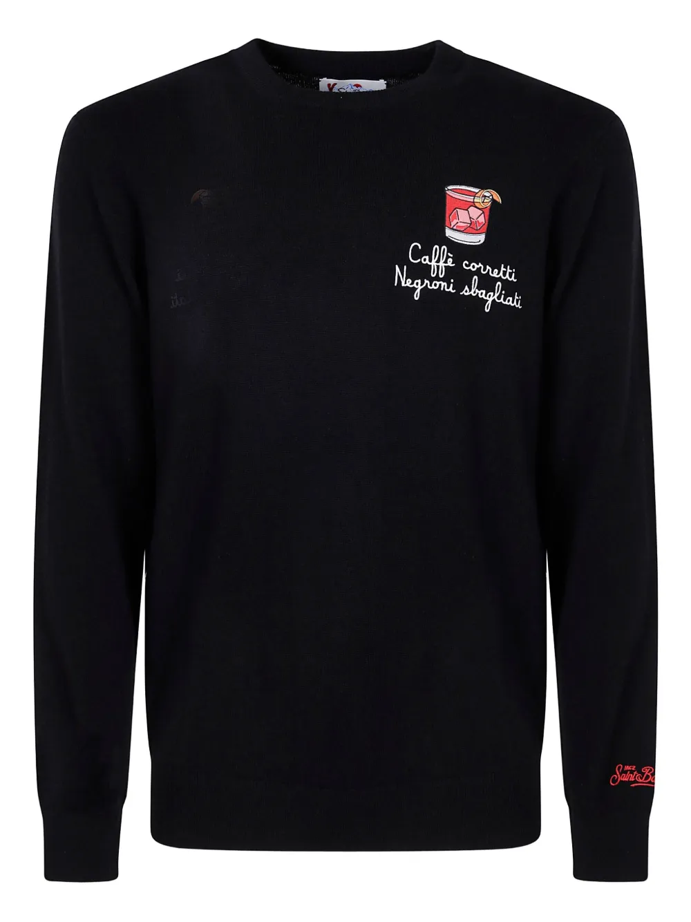 MC2 Saint Barth embroidered long-sleeve sweater - ブラック MC2 Saint Barth embroidered long-sleeve sweater - ブラック