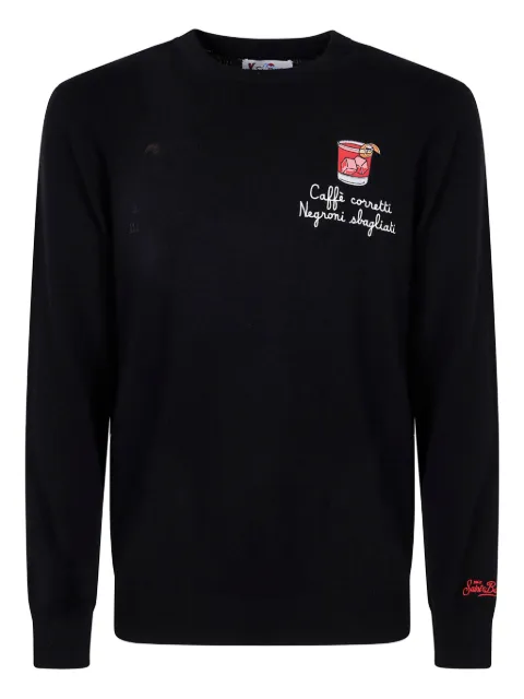 MC2 Saint Barth embroidered long-sleeve sweater