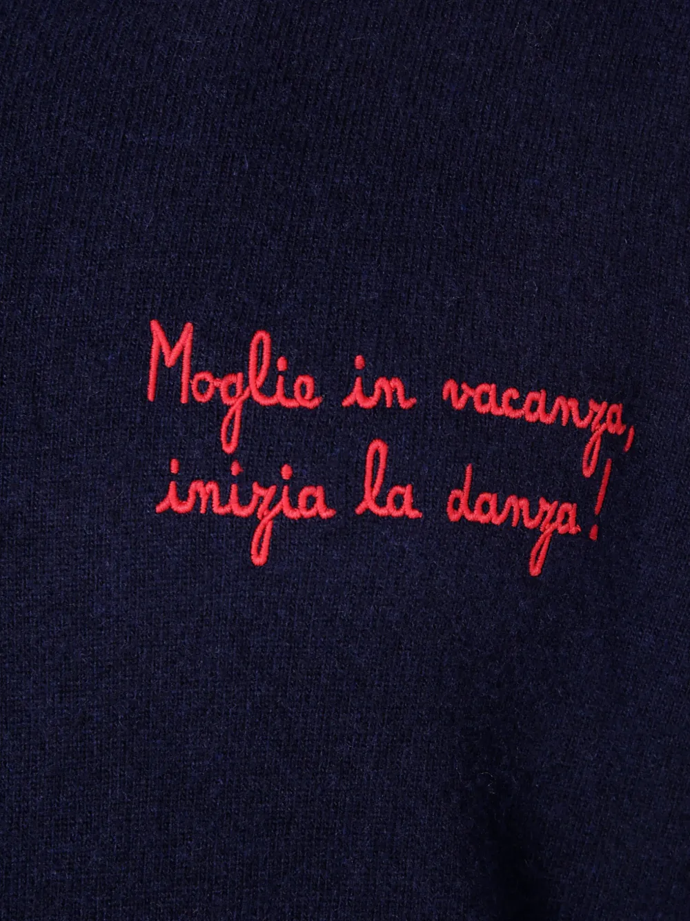 Mc2 Saint Barth Light Embry Crew Neck Sweater In Blue