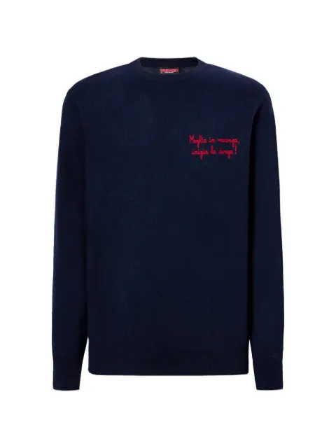 MC2 Saint Barth embroidered wool sweater