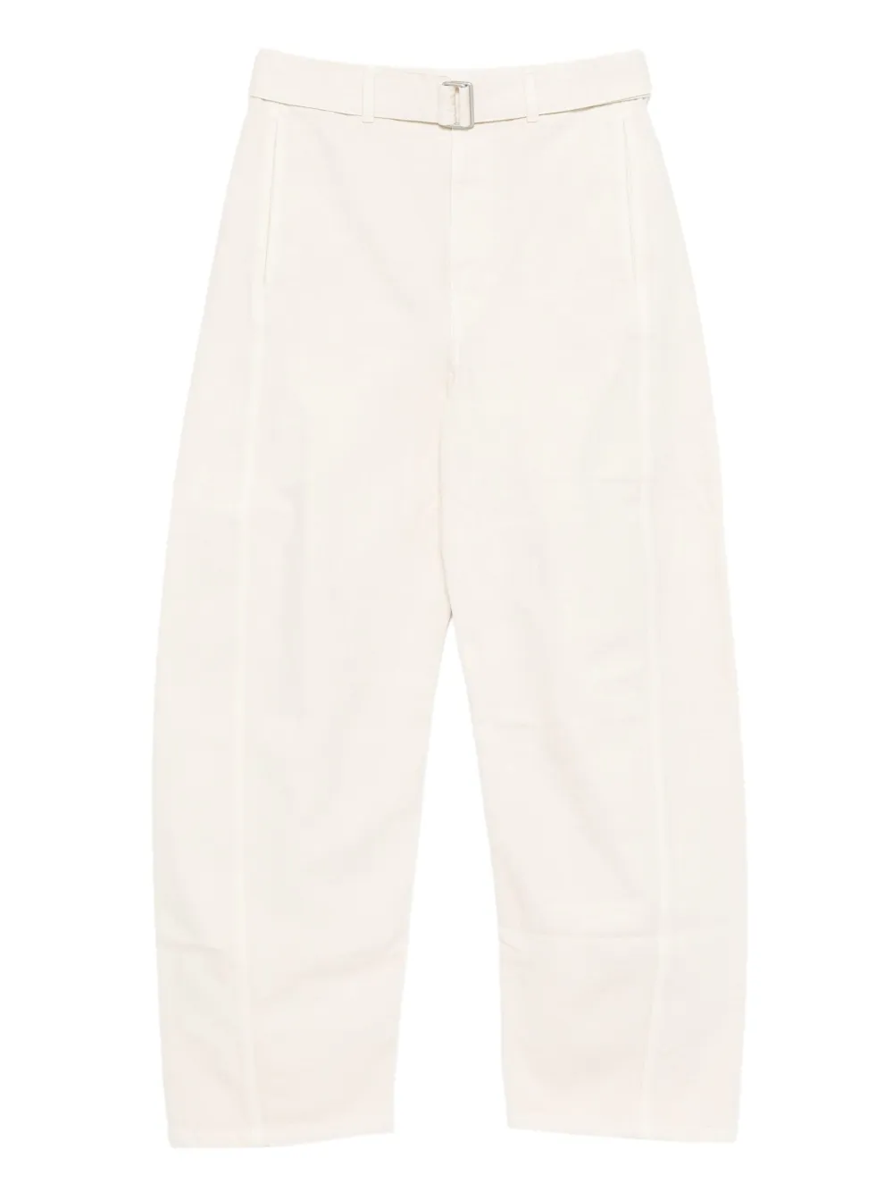 Lemaire Twisted Denim Cotton Jeans In Neutral