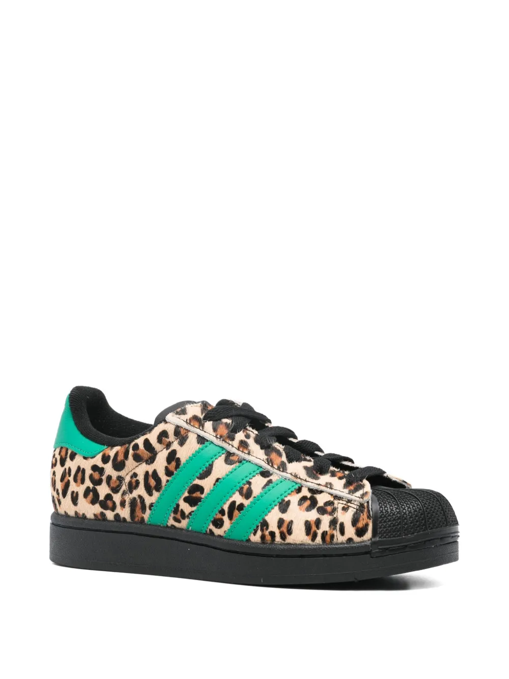 Adidas Superstar leopard-print sneakers - Zwart