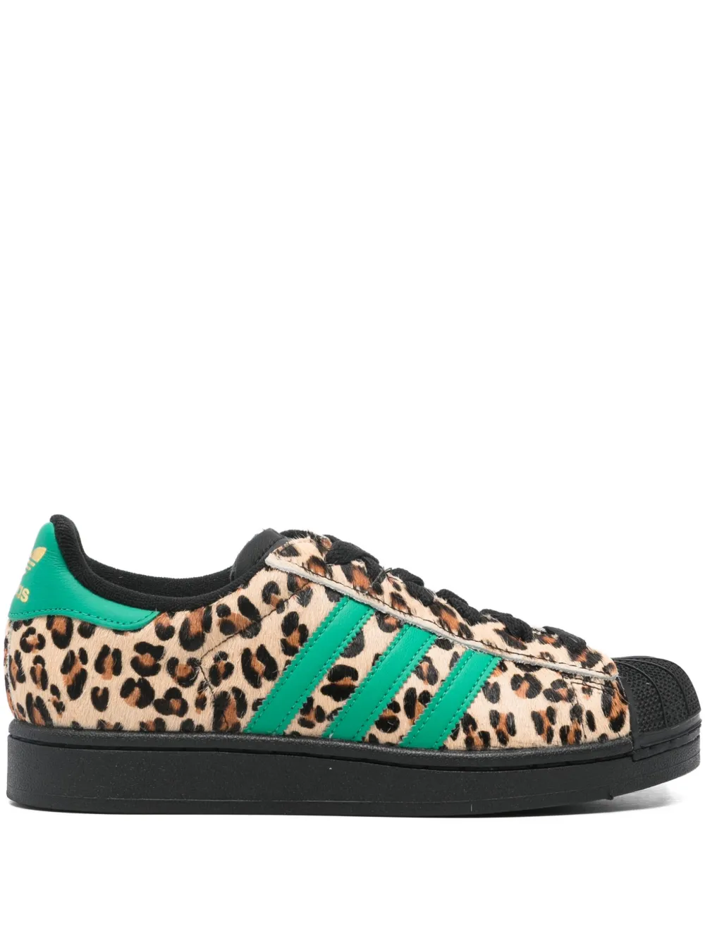 Adidas Superstar leopard-print sneakers Black
