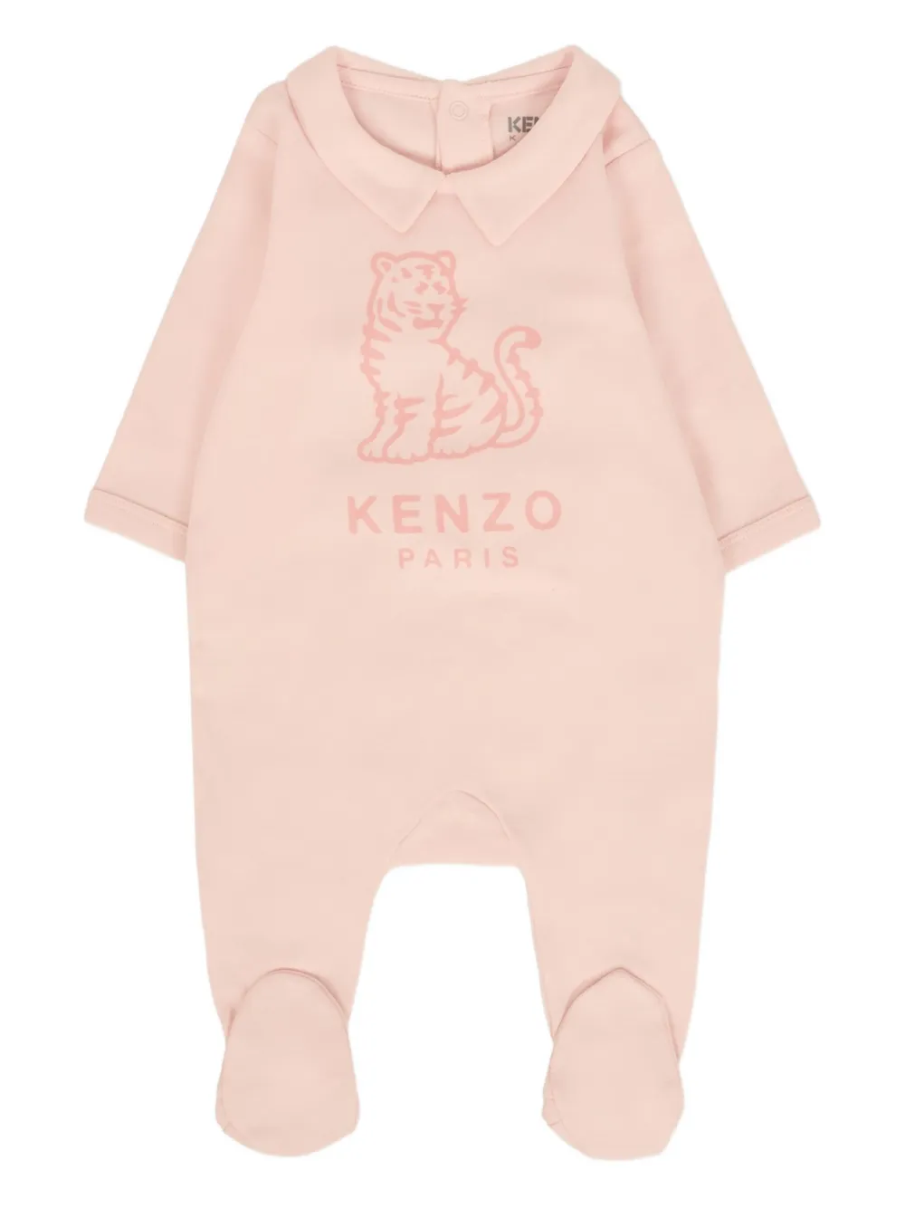 Kenzo Tiger-embroidered Pajama Set (set Of Two) In Pink