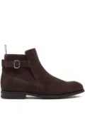 Church's buckle-strap suede boots - Brown