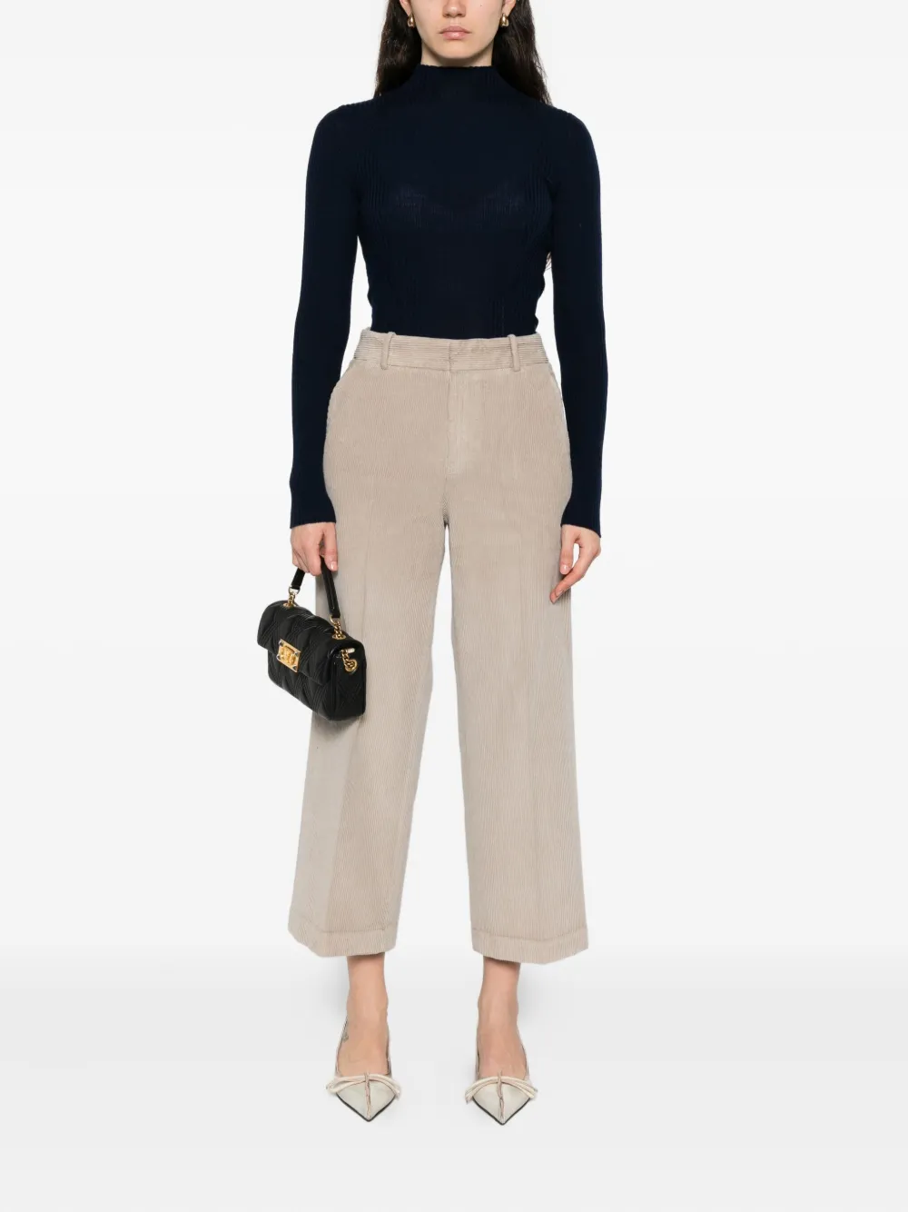 TWINSET high-neck ribbed sweater | Knitted Sweaters | Image 2