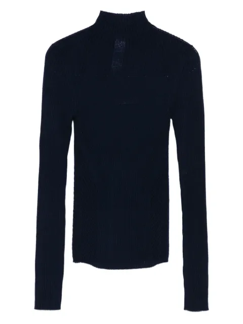 TWINSET high-neck ribbed sweater