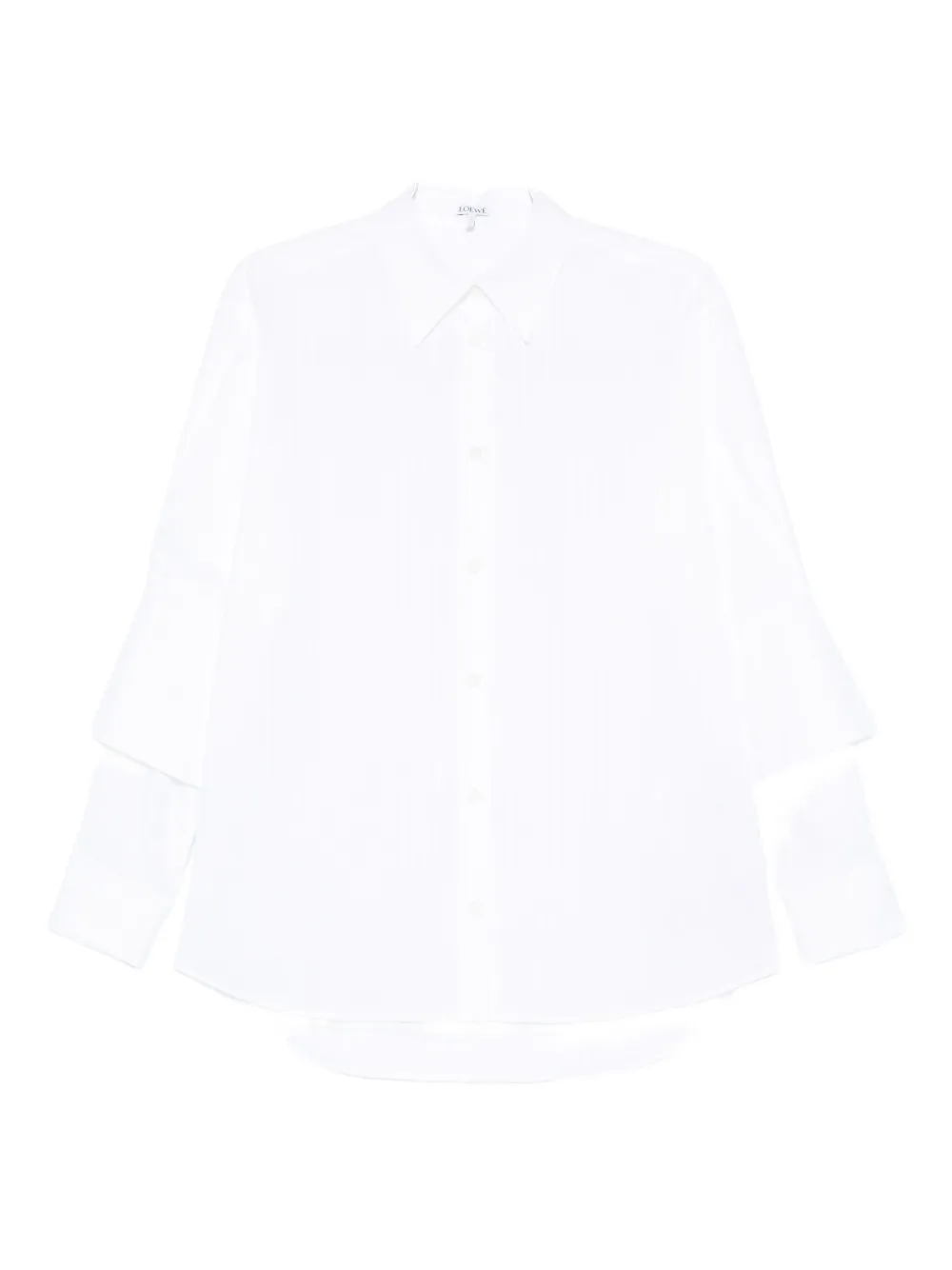 LOEWE long-sleeved cotton shirt - ホワイト LOEWE long-sleeved cotton shirt - ホワイト