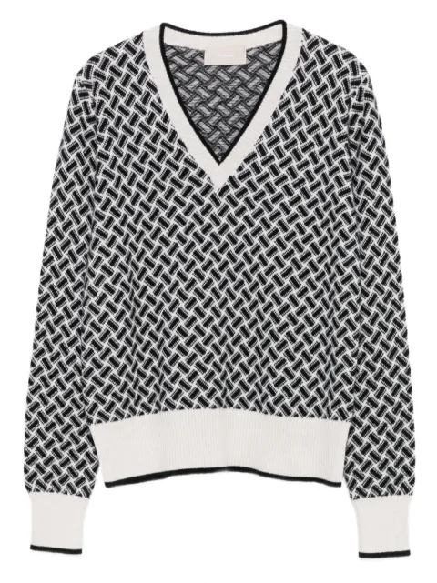 Drumohr suéter con motivo geométrico