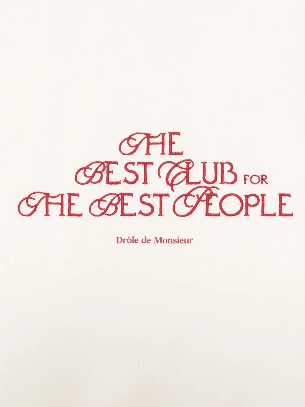 Drôle De Monsieur The best club' sweater - Wit