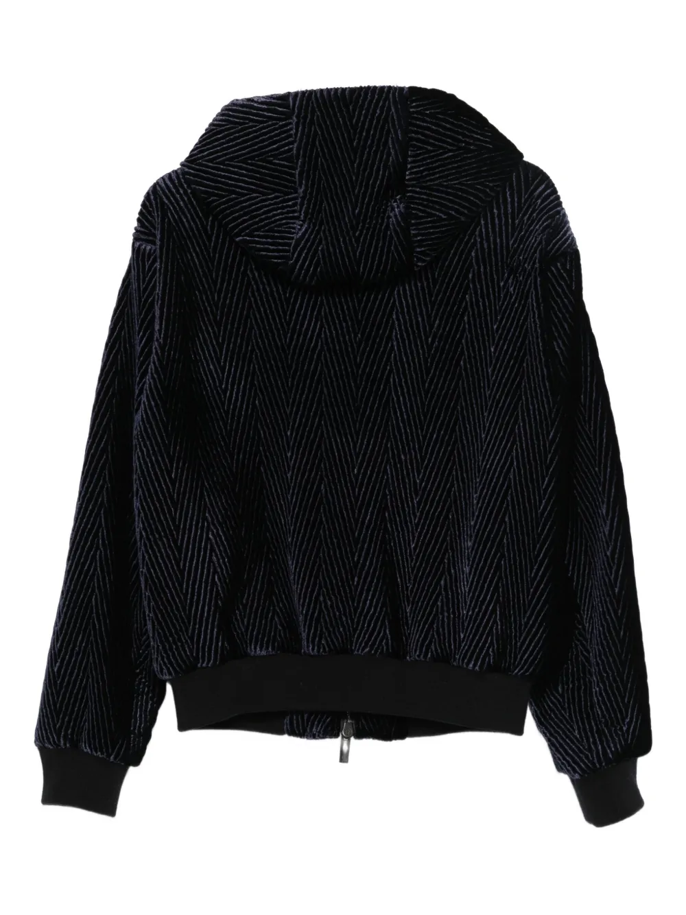 Giorgio Armani herringbone-pattern hooded jacket | Hooded Jackets | Image 2