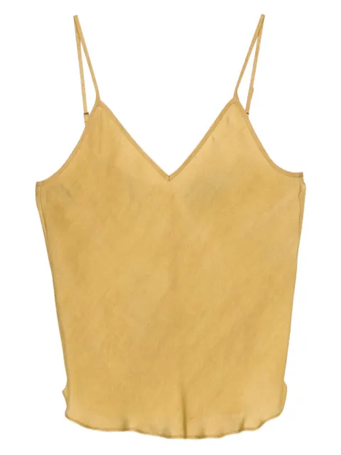 Mes Demoiselles V-neck silk top