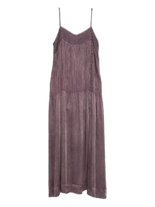 Mes Demoiselles V-Neck Maxi Dress - Purple