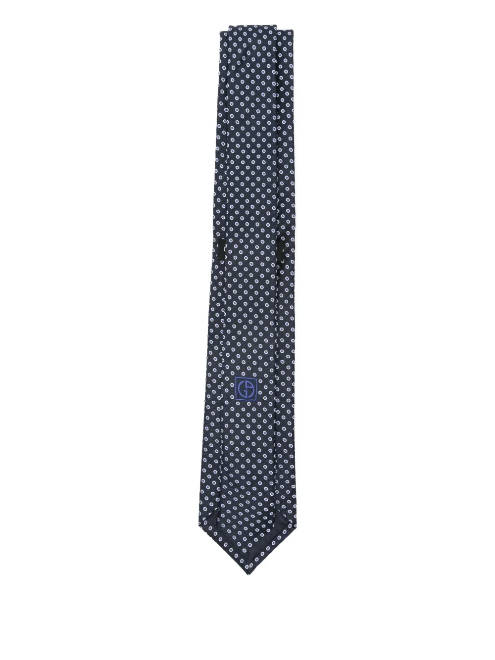 Giorgio Armani Stropdas met microstippen - Blauw