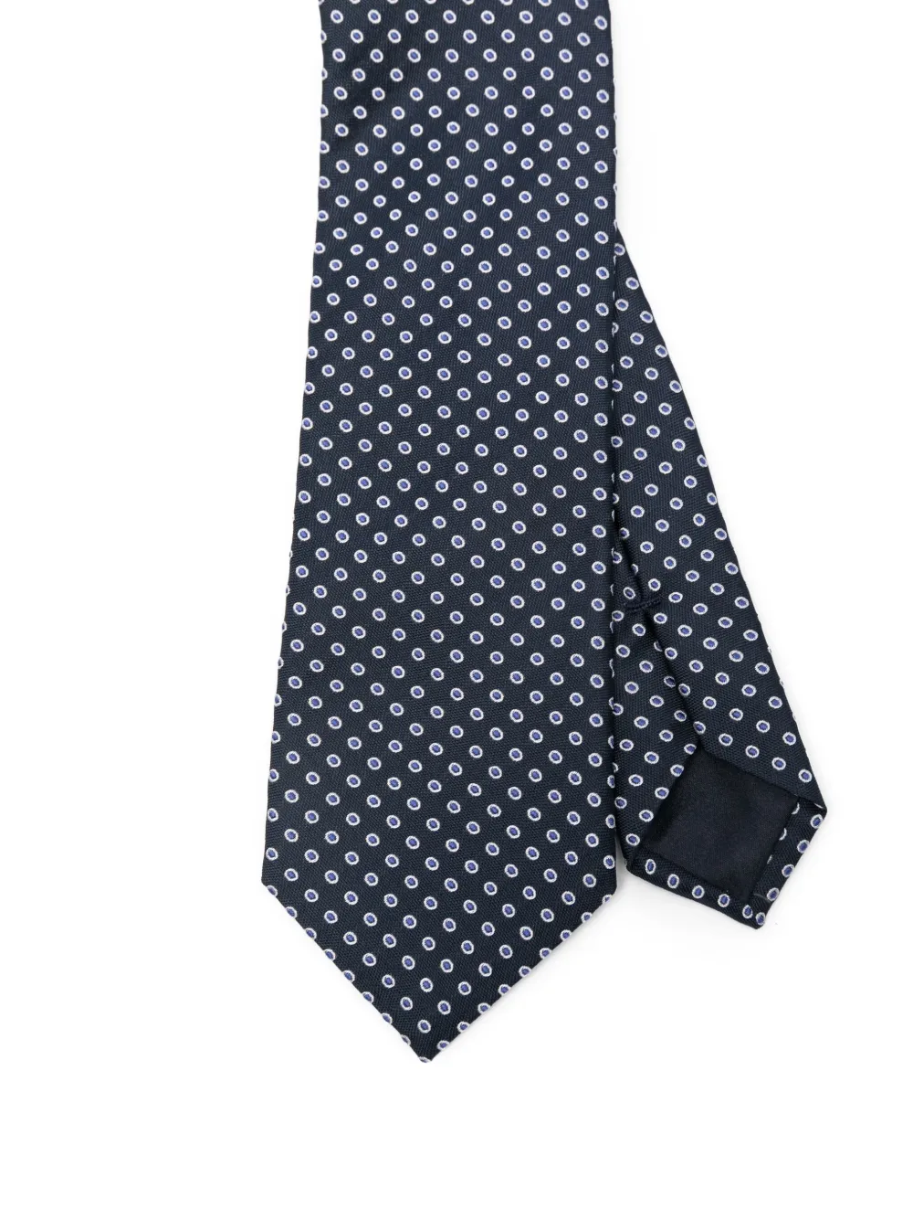 Giorgio Armani Micro-dot Tie In Blue