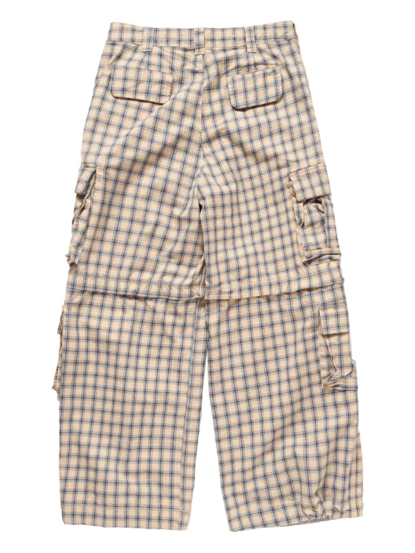 ERL チェック カーゴパンツ | ニュートラル | FARFETCH JP