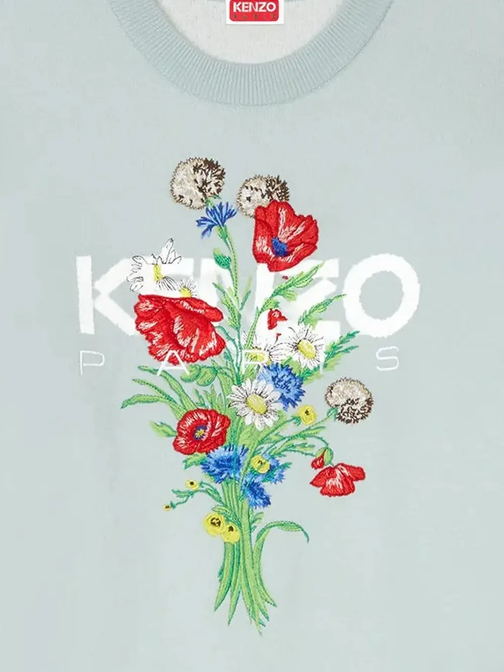 Kenzo floral-embroidered crew-neck sweater | Knitted Sweaters | Image 2