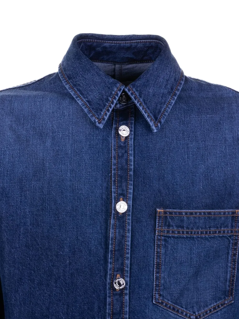 Givenchy patch-pocket denim shirt - Blauw