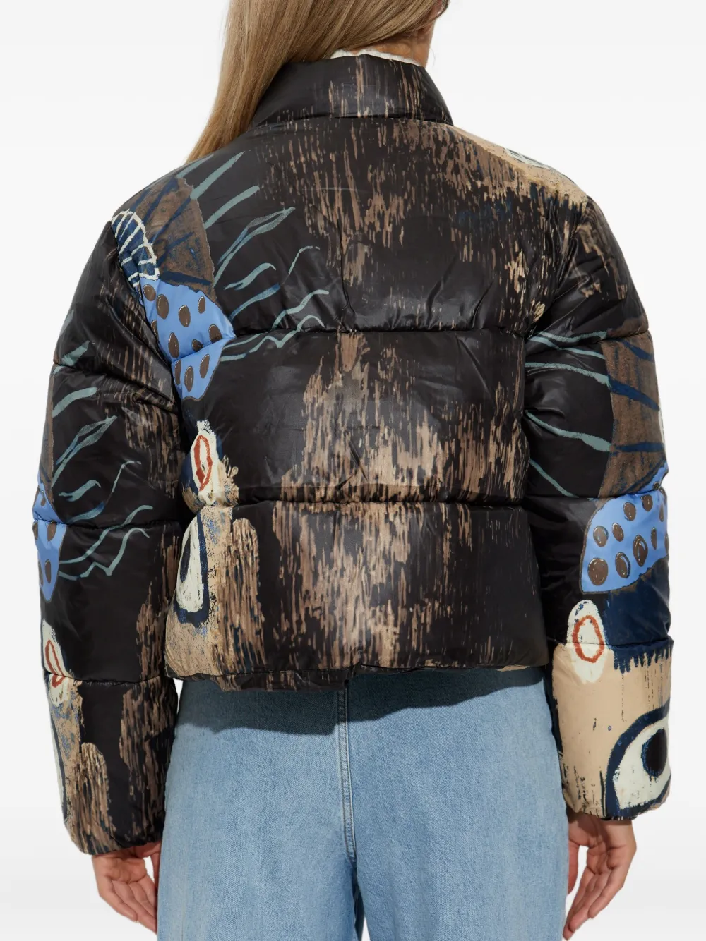 Munthe Juba Print Puffer Jacket In Multi