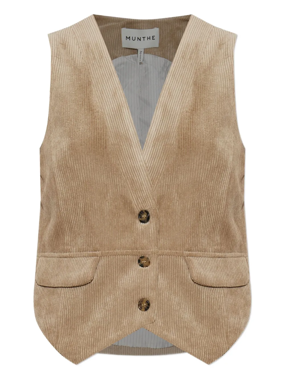 MUNTHE Lillian corduroy waistcoat | Brown | Image 1