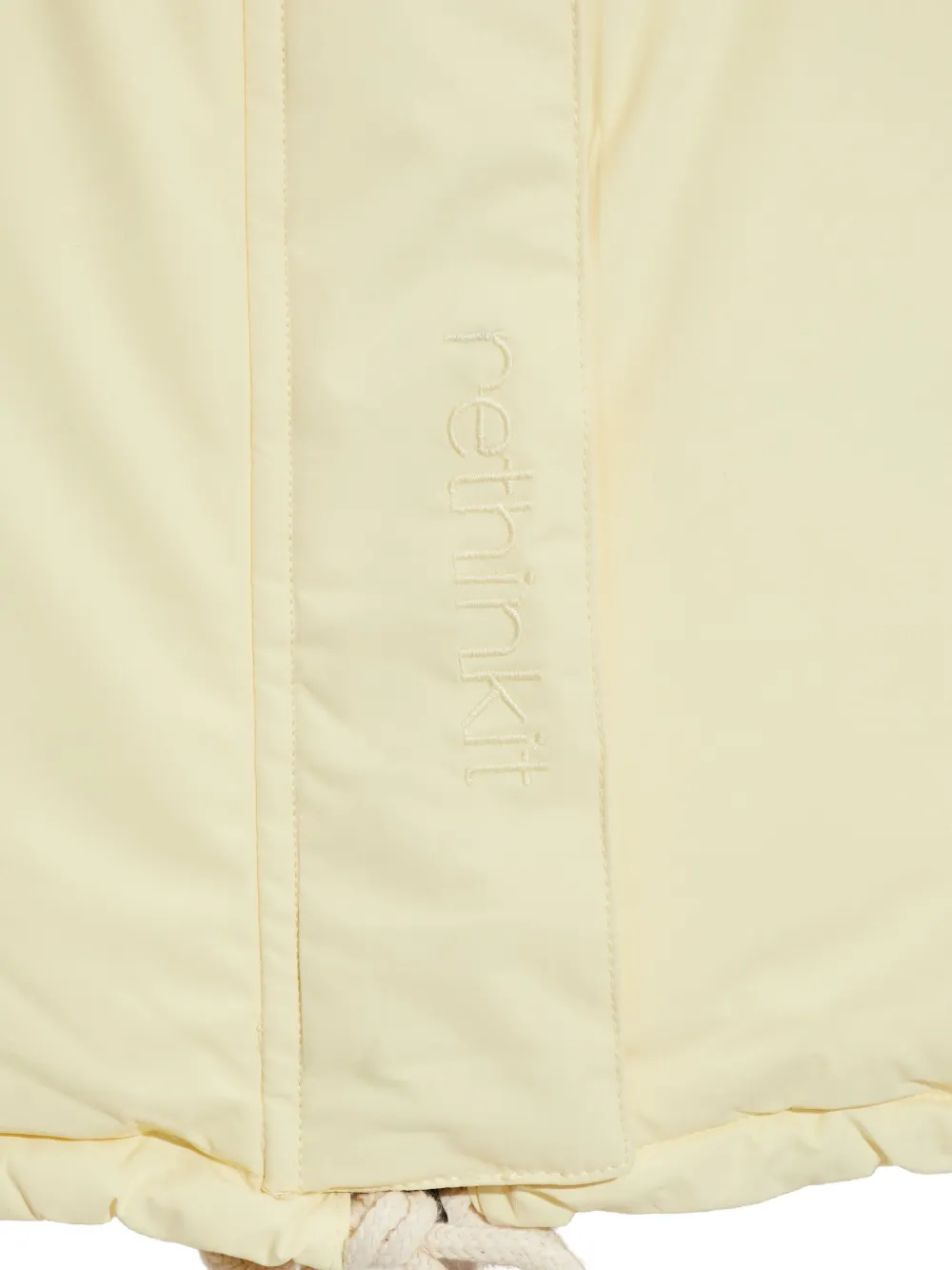 Rethinkit Studios Quilted Hooded Parka Coat In Neutral
