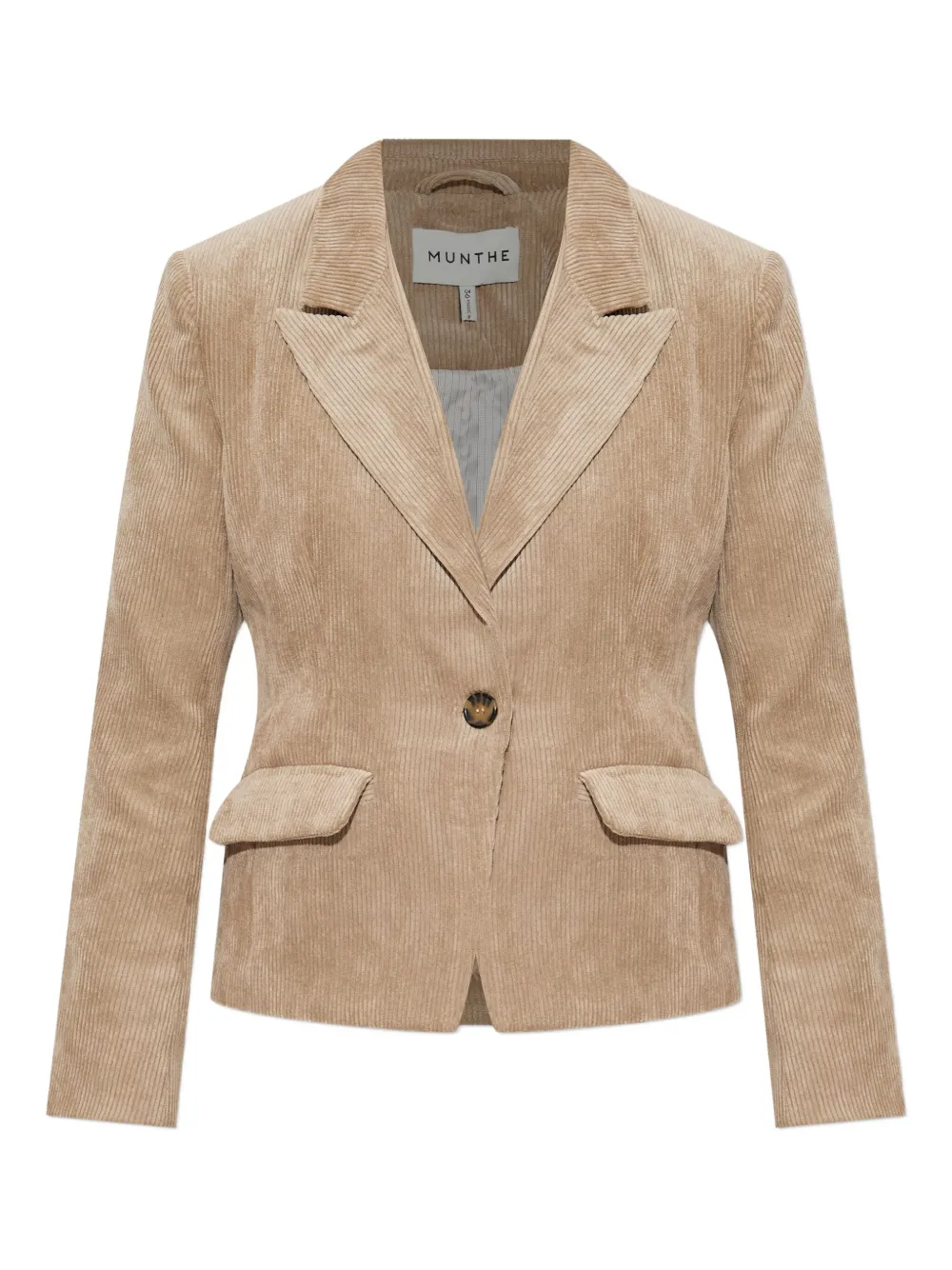 Munthe Corduroy Single-breasted Blazer In Brown