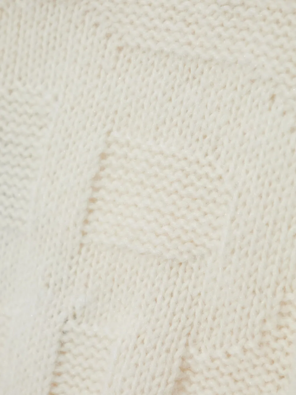 MUNTHE Kabelgebreide coltrui Beige